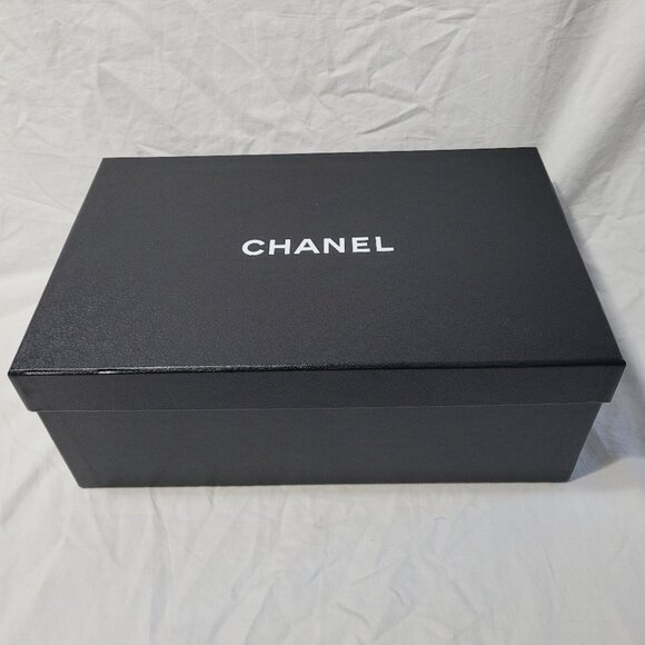 Chanel Gift Box Decorative Storage Shoe Box Empty Authentic 13 x 8.5 x 5 in - Picture 3 of 16
